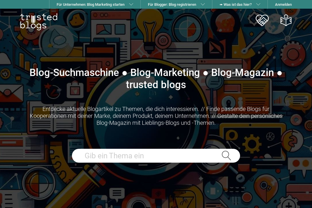 Screenshot Suchmaschine Trusted-Blogs.com