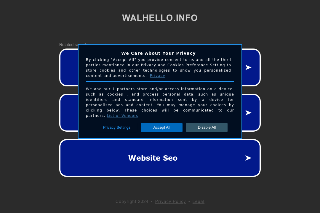 Screenshot Suchmaschine Walhello.info